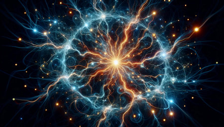 Neural Network Lightning, AI generated image