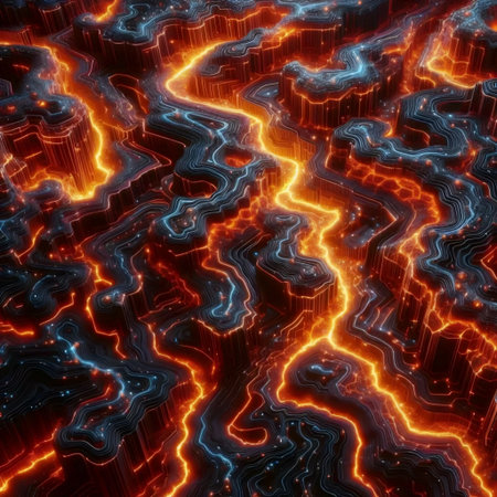 Generative Lava Flows, AI generated image