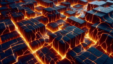 Generative Lava Flows, AI generated image