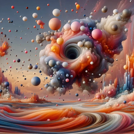 Neural Network Dreamscape, AI generated image