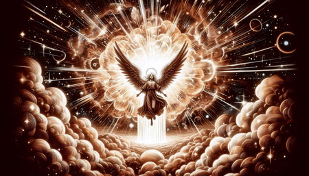 A tarot card design, Ai generated imageの写真素材