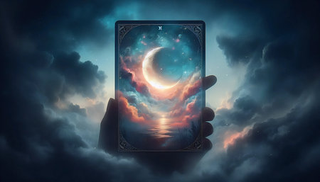 A tarot card design, Ai generated image