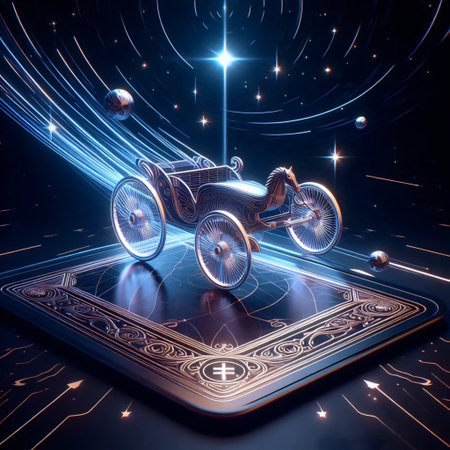 A tarot card design, Ai generated imageの写真素材