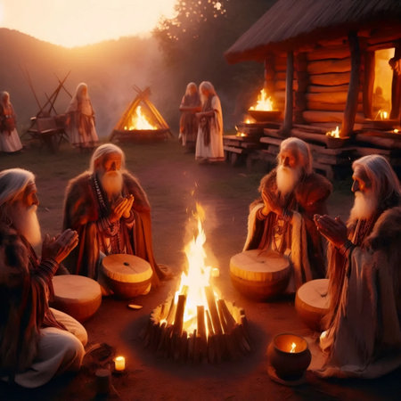 Tribal ceremony, Ai generated image