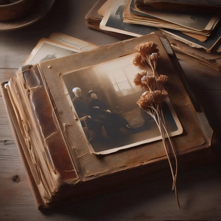 Nostalgia and longing for the past, Ai generated image