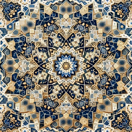 Alhambra geometric patterns