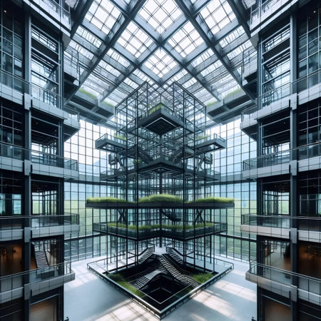 Utilitarian structure, Ai generated image