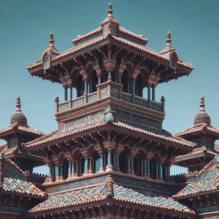 Himeji Castle roof detail, Ai generated image