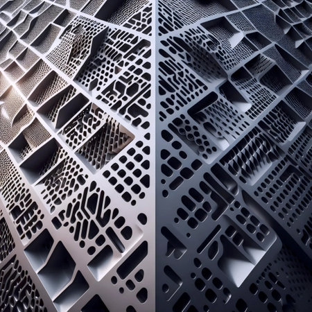 3D-printed architectural component, Ai generated imageの写真素材