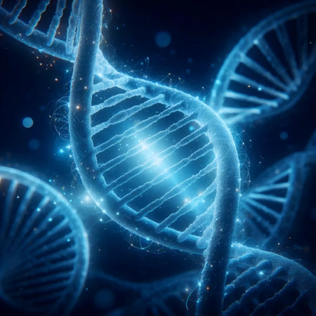 DNA helix structure, Ai generated image