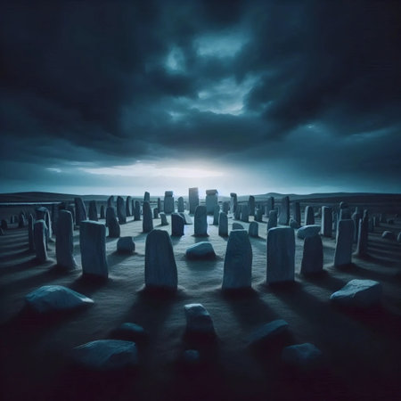 Ancient stone circleの写真素材