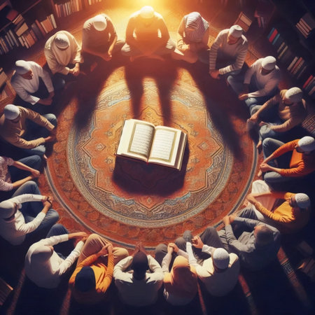 Quran recitation circleの写真素材