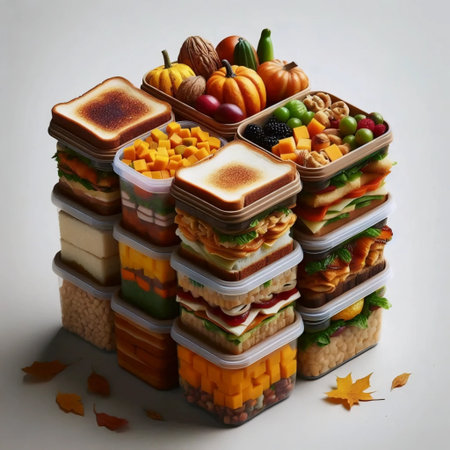 Thanksgiving leftovers, Ai generated imageの写真素材