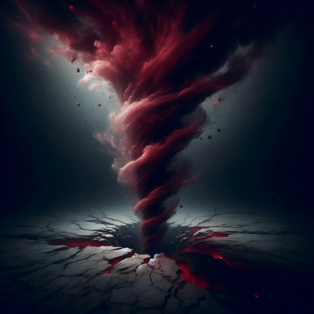 A dark abstract threat, Ai generated image