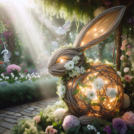 A floral spirit rabbit