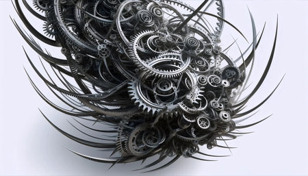 A clockwork of peril, Ai generated image