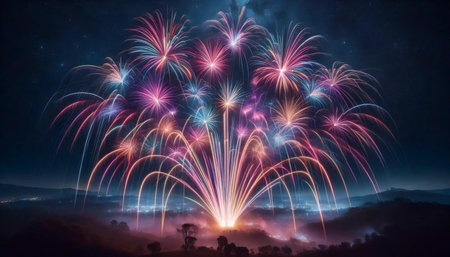 A festive fireworks extravaganza