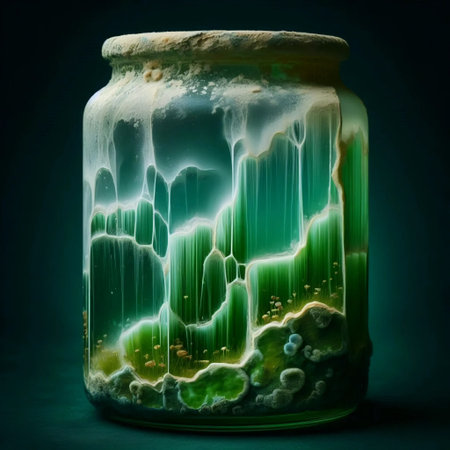 Abstract wallpaper with liquid glass effect, Ai generated image
