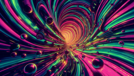 Abstract wallpaper with liquid glass effect, Ai generated image