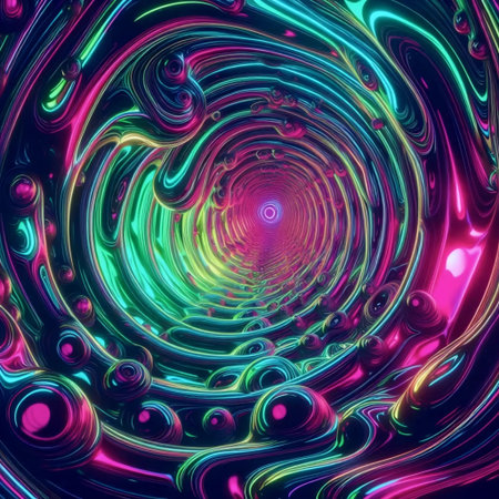 Abstract wallpaper with liquid glass effect, Ai generated image