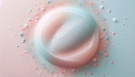 Abstract wallpaper with liquid glass effect, Ai generated image