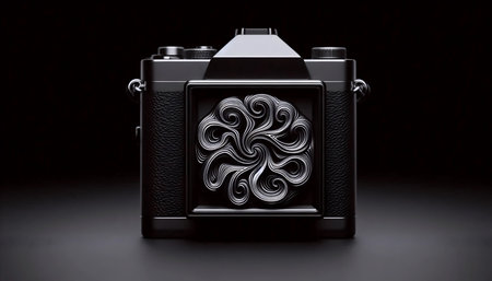 A neumorphic camera icon, AI generated image