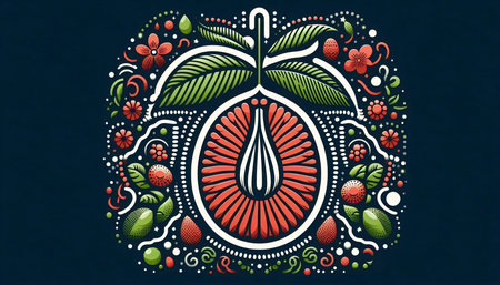 A neumorphic apple icon, AI generated image