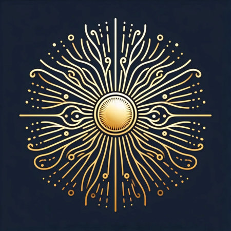 A neumorphic brightness icon, AI generated image