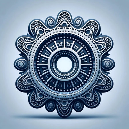 A neumorphic settings gear iconの写真素材