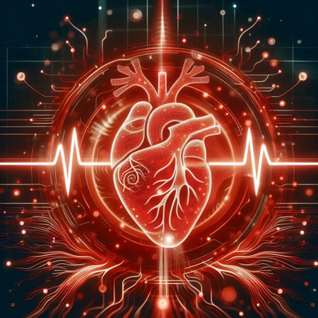 A heart rate icon, AI generated image