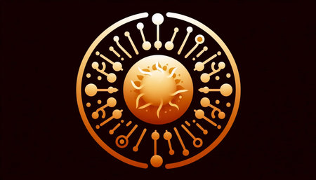 A neumorphic sun weather icon, AI generated image