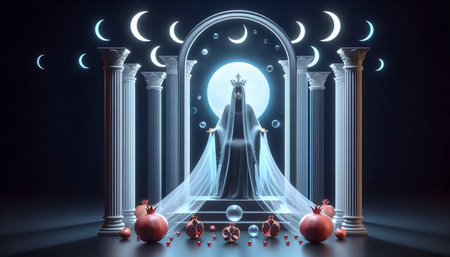 Hyper-realistic abstract Tarot card design, Ai generated image