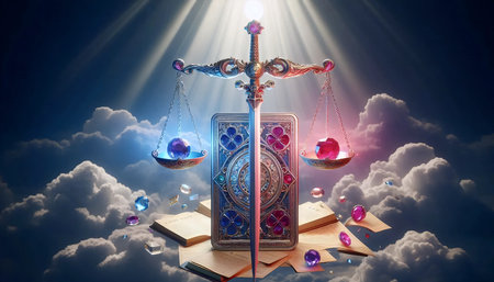 Hyper-realistic abstract Tarot card design, Ai generated image