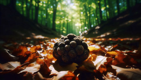 A black truffle treasure, Ai generated image
