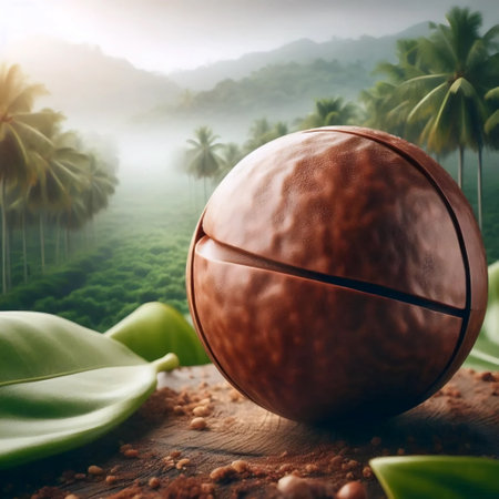 A royal macadamia nut, Ai generated imageの写真素材