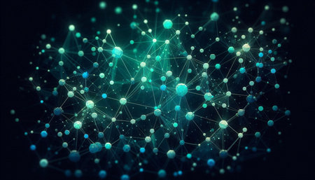 Blockchain growth graph, Ai generated image