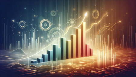 Motivational skill growth charts, AI generated image