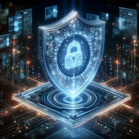 Quantum encryption shield, Ai generated image