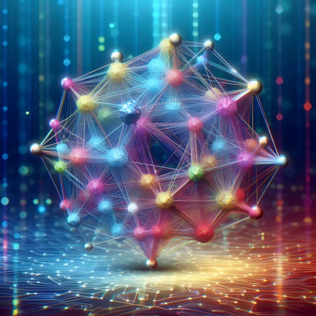 Topological hash graph, Ai generated image