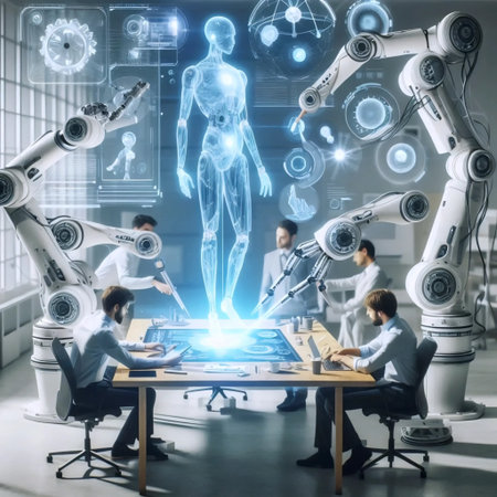 A human-Ai co-creation session, Ai generated imageの写真素材