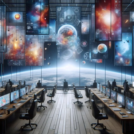 A crypto co-working hub, Ai generated image