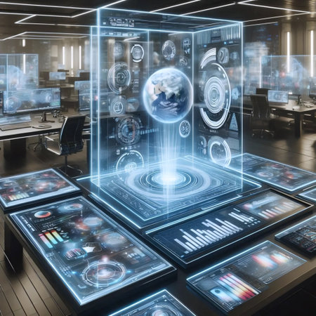 A crypto co-working hub, Ai generated image