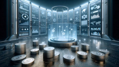 A dao treasury vault, Ai generated image
