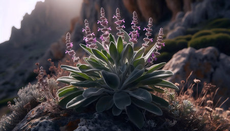 A wisdom sage plant, Ai generated image
