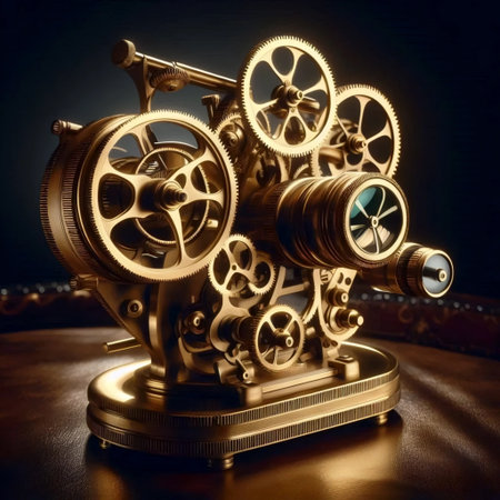 A historical planetarium instrument, Ai generated imageの写真素材