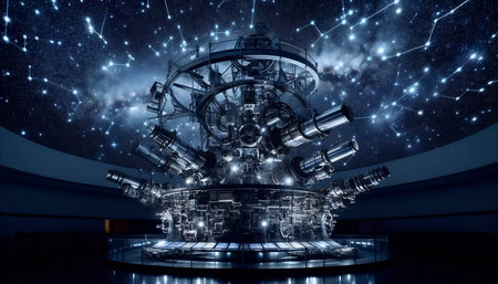 A star projection system, Ai generated imageの写真素材