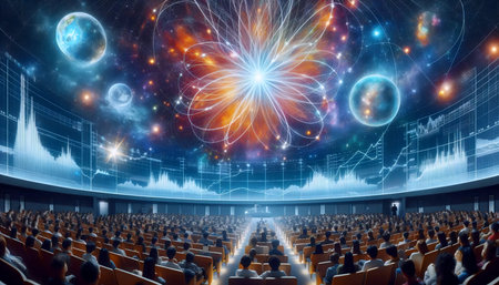 A astronomical data visualization, Ai generated imageの写真素材