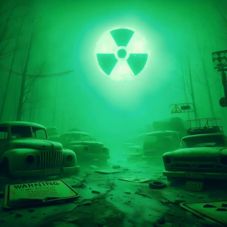A nuclear disaster exclusion zone, Ai generated image