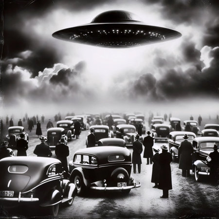 A UFO historical photoの写真素材