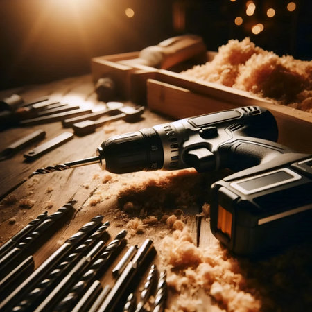 A power drill tool, Ai generated image